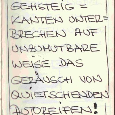 Hohe Gehsteigkanten